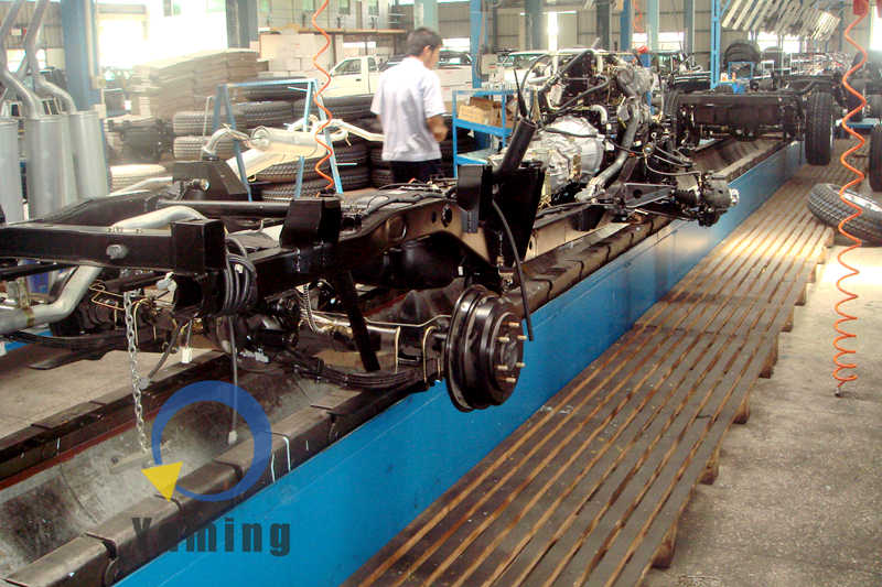 Automobile chassis assembly line